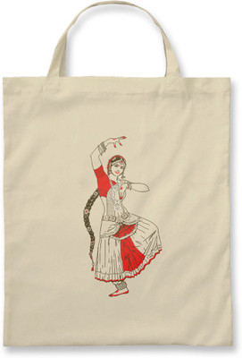 

Rawpockets Rawbags'Bharathanatiyam'- Natural Colour tote bag Multipurpose Bag(Beige, 5 L)