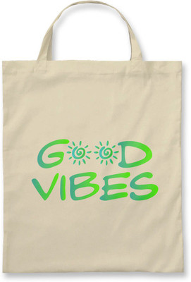 

Rawpockets Rawbags ' Good Vibes ' - Natural Colour Tote Bag Multipurpose Bag(Beige, 5 L)