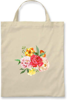 

Rawpockets Rawbags'Roses'- Natural Colour tote bag Multipurpose Bag(Beige, 5 L)