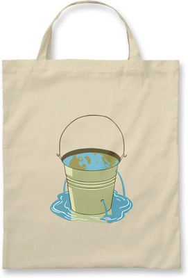 

Rawpockets Rawbags ' Bucket-Save Water ' - Natural Colour Tote Bag (Nursery/Play School) Multipurpose Bag(Beige, 5 L)