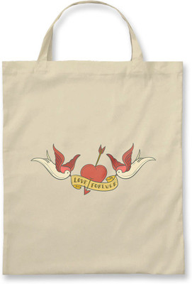 

Rawpockets Rawbags'Love Forever'- Natural Colour tote bag Multipurpose Bag(Beige, 5 L)