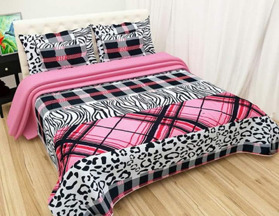 

Sejal Fashion 145 TC Polycotton Double Animal Bedsheet(Pack of 1, Multicolor)