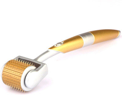 

Supreme Bazaar Derma Roller Micro Needles Professional Luxury Gold Plated Titanium Alloy Needles Derma Roller, Gold, 0.5mm(1)