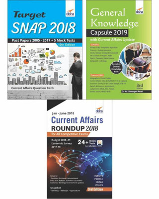 SNAP 2018 Simplified (13 yrs Past papers + 5 Mock Tests + General Knowledge/ Current Affairs) 7th Edition(English, Paperback, Disha Experts)