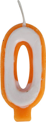 

MENTAL MIND NUMBERS CANDLE (No.-0) Candle(Orange, Pack of 1)