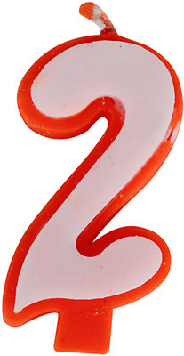 

MENTAL MIND NUMBERS CANDLE (No.-2) Candle(Red, Pack of 1)