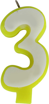 

MENTAL MIND NUMBERS CANDLE (No.-3) Candle(Green, Pack of 1)