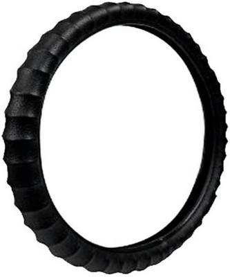 SPEEDZZ Steering Cover For Hyundai Creta(Black, Leatherite)