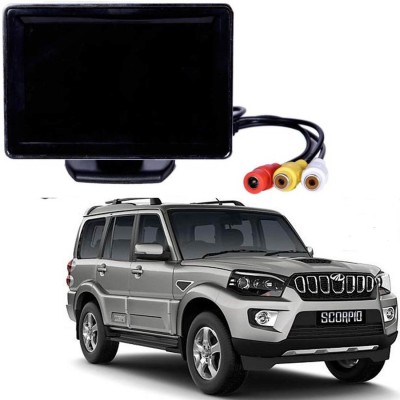 BRPEARl Car Rear View Monitor, 4.3 Inch TFT LCD Digital Camera Monitor  for Mahindra Scorpio Black LED(10.9 cm)