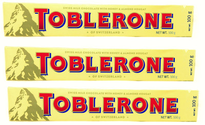 

Toblerone Swiss Milk Chocolates With Honey & Almond Nougat Bars(Pack of 3, 100 g)