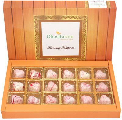 

Ghasitaram Gifts Marble Chocolate Hearts 18 pcs Bars(270 g)