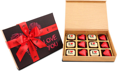 

Zoroy Luxury Chocolate Love You' Valentines Day Box with ILU chocolates Fudges(120 g)