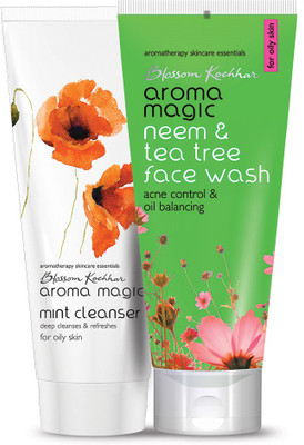 

Aroma Magic Combo of Neem & Tea Tree Face Wash and Mint Cleanser(Set of 2)