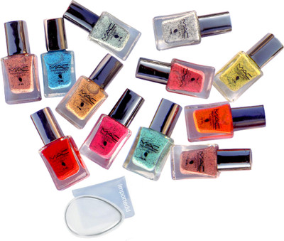 

importedd silicon puff, Mac professional nail polish pack of 12(Set of 13)