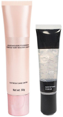 

tanvi27 WATER PROOF MATTE OIL FREE FOUNDATION AND PRIMER(Set of 2)