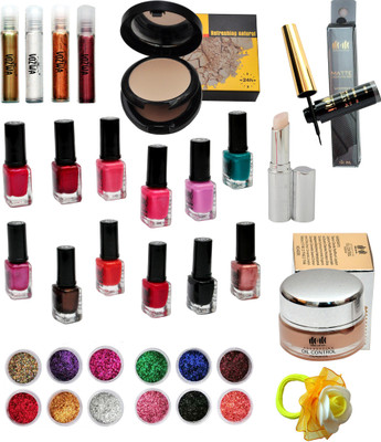 

Vozwa Makeup Beauty Parlour Style Complete Combo Pack Of 33(Set of 33)