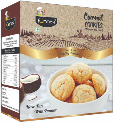 

FUNNER COOKIES COCONUT 200g 2 Packet(400 g, Pack of 2)