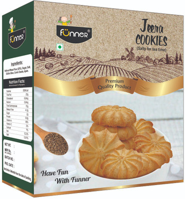 

funner COOKIES JEERA SALTY 200g 2 Packet(400 g, Pack of 2)
