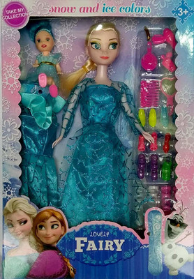 

HILY Frozen Doll with acessories(Multicolor)