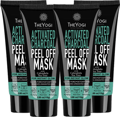 

The Yogi Activated Charcoal Peel Off Mask Pack of 4(110 g)