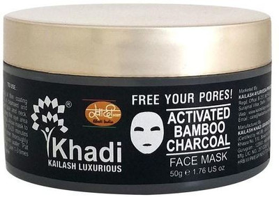 

Kailash Khadi Activated Bamboo Charcoal Face Mask - 50g(150 g)