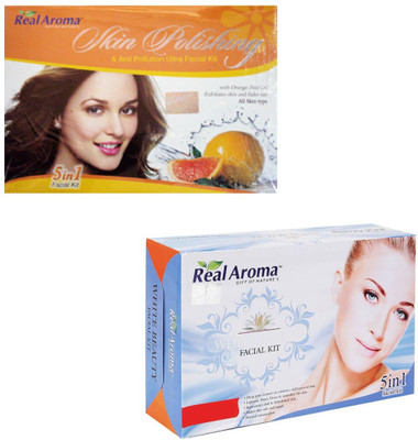 

Real Aroma Skin Polishing & White Beauty Facial Kit 620 g(Set of 2)