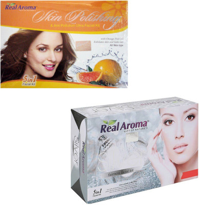 

Real Aroma Skin Polishing & Silver Facial Kit 620 g(Set of 2)