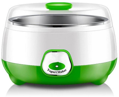 

GOCART Household electric automatic yogurt maker thermostatic fermentation mini stainless steel inner cup natto machine Yogurt Maker(Green, White)