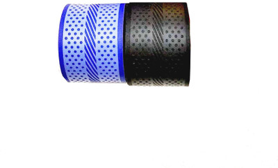EmmEmm Pack of 2 Pcs Premium PU Badminton Multicolor Grips Smooth Tacky(Blue, Black, Pack of 2)