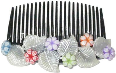 

Unique Indian Crafts Party Handmade Flower Comb Clip Hair Pin(Multicolor)