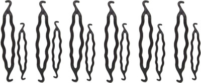 

tanvi27 FASHION WOMEN MAGIC HAIR TWIST STYLING Bun, Hair Clip, Bun Clip, Bun Stick, Hair Accessory Set(Black)