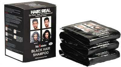

Hair4real Ammonia Free Shampoo Based Instant 5 Minute Black Hair Color with Gloves Free Hair Color(Black)