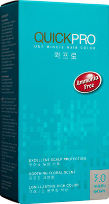 

quickpro 1 MINUTE HAIR COLOR Hair Color(Natural Brown 3.0)