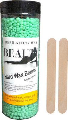

AuraSkin Beauty 400g Hard Wax Beans Hair Removal Waxing Hot Bikini Depilatory No Strip Pellet Lavender Style with sticks Wax(400 g)