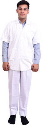 

Ara India Lab Coat | Doctor Lab Coat Shirt Hospital Scrub(White S)