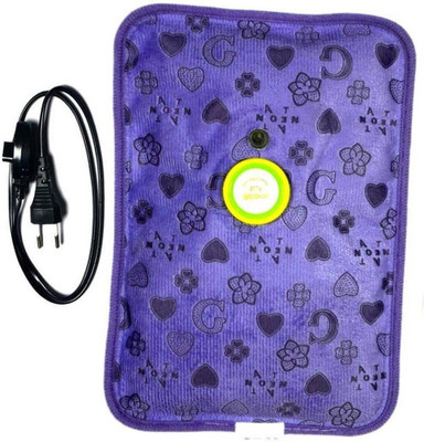 

CRETO Velvet Pocket Fur Electric Warm Pad Pain Reliever electric 1 L Hot Water Bag(Multicolor)