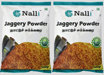 

NALLI Jaggery Powder / Nattu Sakkarai / 100% Organic Jaggery(1 kg, Pack of 2)