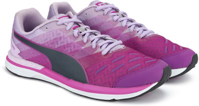Puma Boys & Girls Lace Running Shoes(Purple