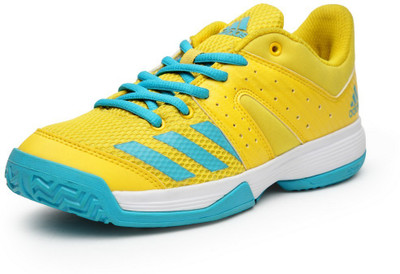 

ADIDAS Boys & Girls Lace Badminton Shoes(Yellow