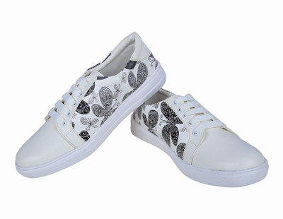 

LNG Lifestyle Girls Lace Sneakers(White