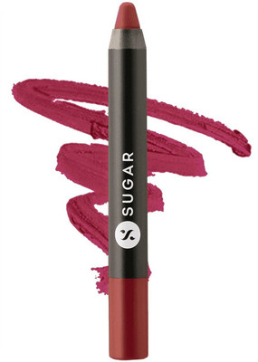 

Sugar Cosmetics Matte As Hell Crayon Lipstick 15 Stephanie Plum (Plum Mauve) With Free Sharpener(Plum Mauve)
