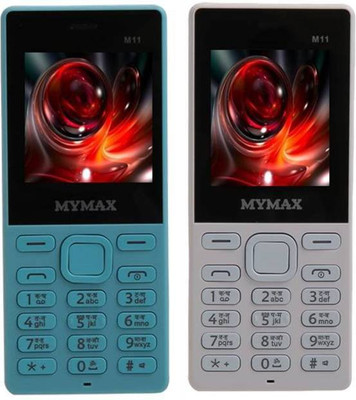 

Mymax M11 Combo of Two Mobiles(Sky Blue&Grey)