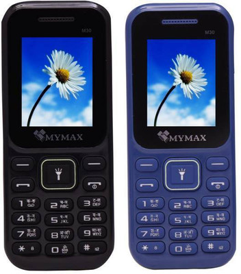 

Mymax M30 Combo Of Two Mobiles(Black&Blue)
