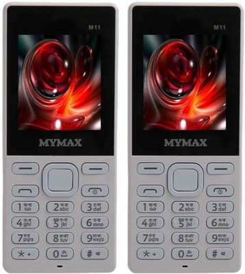 

Mymax M11 Combo of Two Mobiles(Grey&Grey)