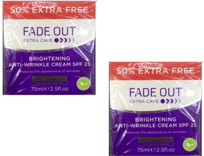 

Fadeout Brightening Anti Wrinkle Cream 75ml Pack of 2(150 ml)