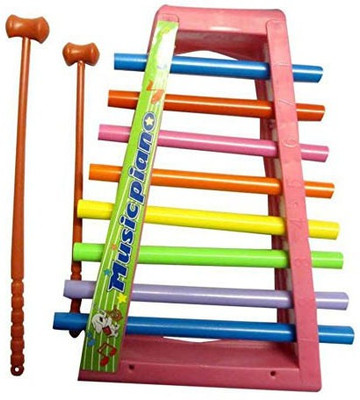 

HILY Multicolor Musical Xylophone with Steel Pipe for Kids Musical Toy with 8 Notes -Kids Come Down by Hearing(Multicolor)