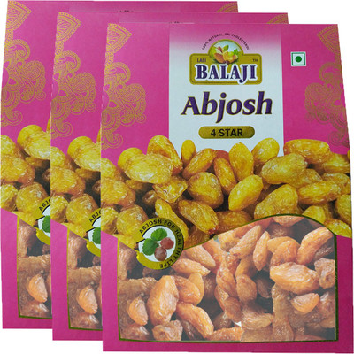 

Balaji Abjosh Munkka Gold 250 Pack Of 3 Raisins(750 g, Box)