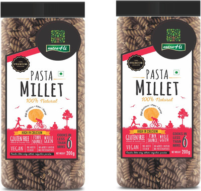 

NutraHi Millet Gluten free pasta Fusilli Pasta(Pack of 2, 400 g)