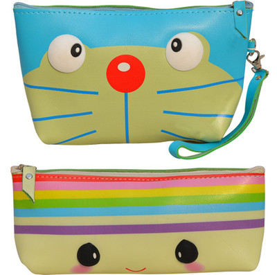 

Minaar Designer Multipurpose Stationery Pouch 3D Doraemon Print Art Artificial Leather Pencil Boxes(Set of 2, Multicolor)