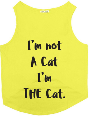 

Ruse T-shirt for Cat(Yellow